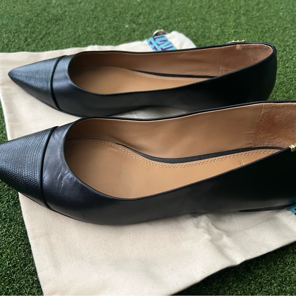 Tory Burch Black Leather Flats - Picture 4 of 14